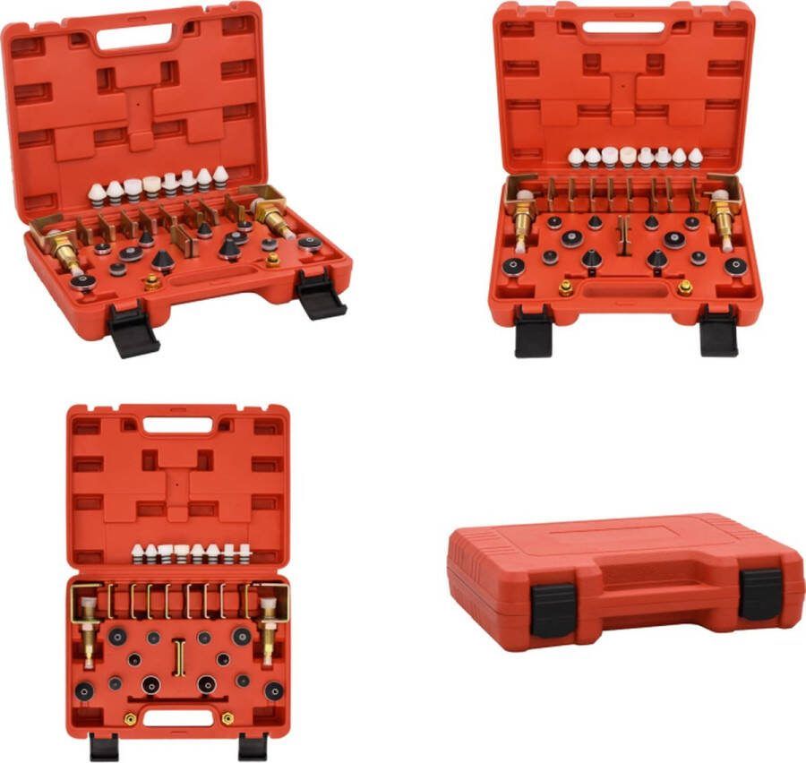 VidaXL Lekdetectieset voor airconditioner 36x27x9 cm rood Airconditioner Lekdetectieset Airconditioner Lekdetectiesets Auto Ac Lekdetectieset Auto Ac Lekdetectie