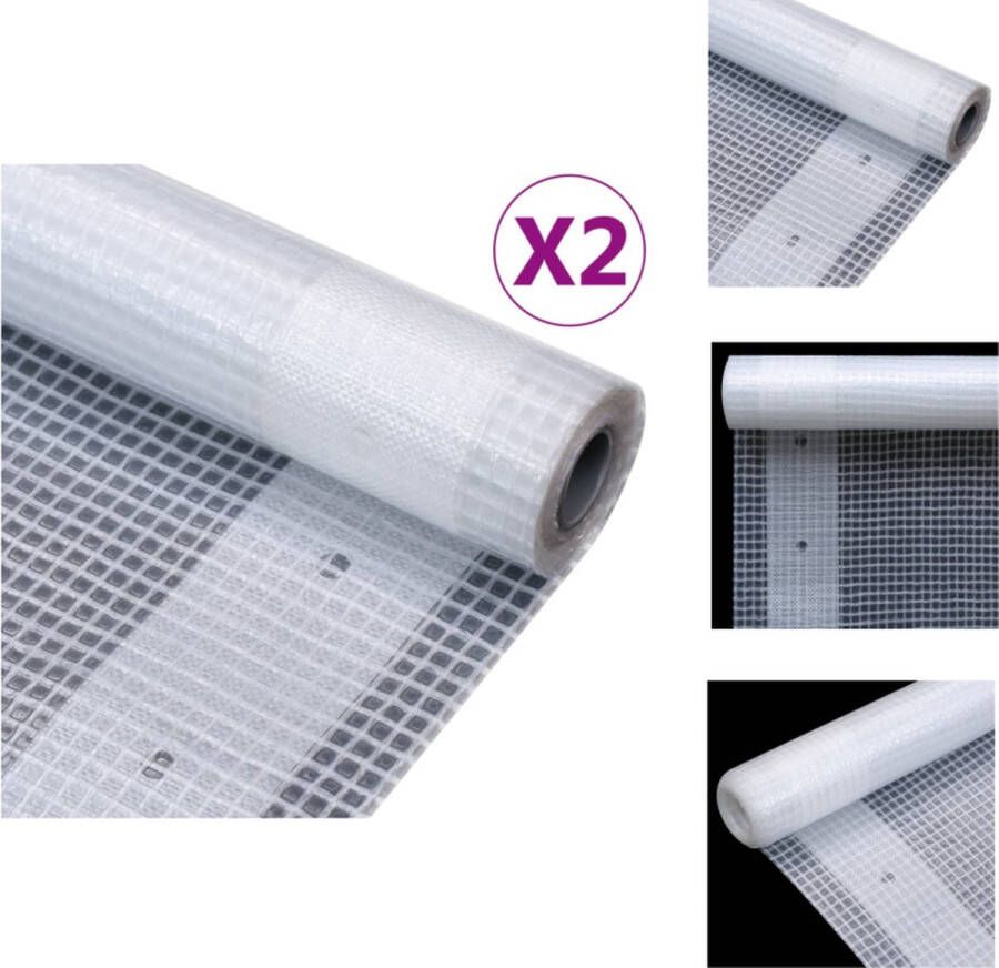 VidaXL Leno dekzeilenset Tuinkas en meubelbescherming 1.5x10m Scheurvast Water- en UV-bestendig Afdekzeil