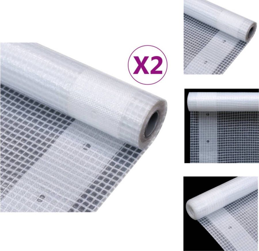 VidaXL Leno Dekzeilenset Tuinkassen Tuinmeubel Bescherming 2x2m Scheurvast Water- en UV-bestendig Afdekzeil