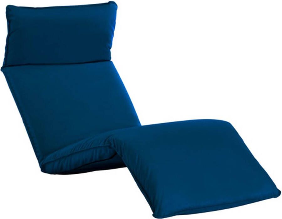 VidaXL -Ligstoel-inklapbaar-oxford-stof-marineblauw