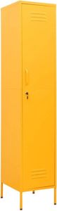 VidaXL Lockerkast 35x46x180 Cm Staal Mosterdgeel