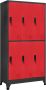 Vida XL vidaXL Lockerkast 90x45x180 cm staal antracietkleurig en rood-VXL-339801 - Thumbnail 1