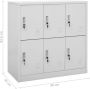 Vida XL vidaXL Lockerkasten 2 st 90x45x92 5 cm staal lichtgrijs-VXL-3095231 - Thumbnail 1