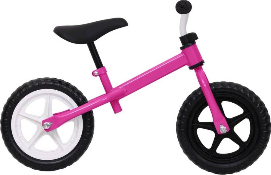 VidaXL Loopfiets met 11 inch wielen roze