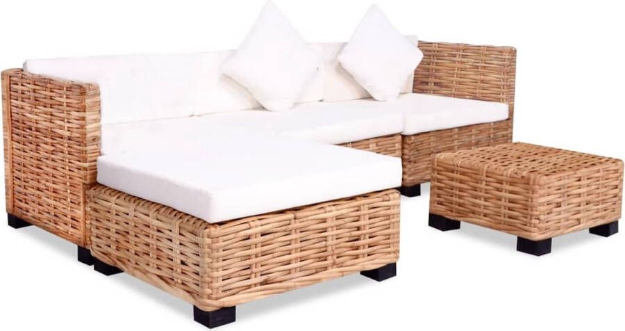 Vida XL vidaXL Loungeset natuurlijk rattan 14-delig-VXL-244626