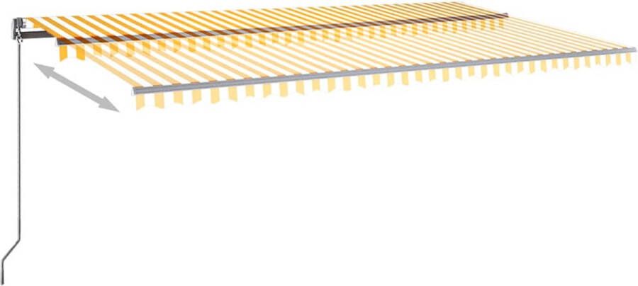 VidaXL -Luifel-automatisch-met-LED-en-windsensor-600x350-cm-geel-en-wit