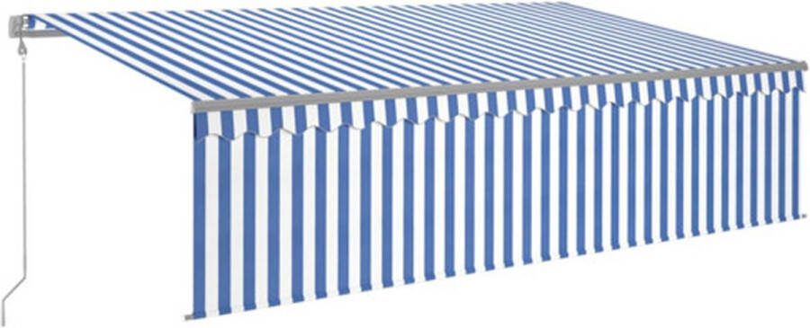 VidaXL -Luifel-automatisch-rolgordijn-LED-windsensor-5x3-m-blauw-en-wit