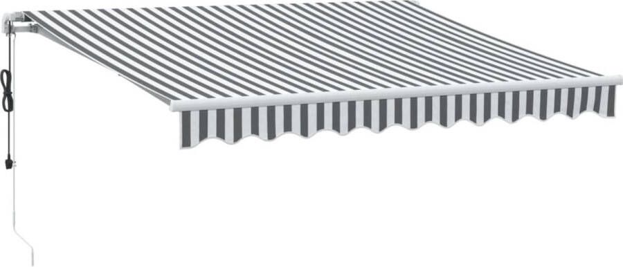 VidaXL Luifel automatisch uittrekbaar LED 300x250 cm antraciet en wit