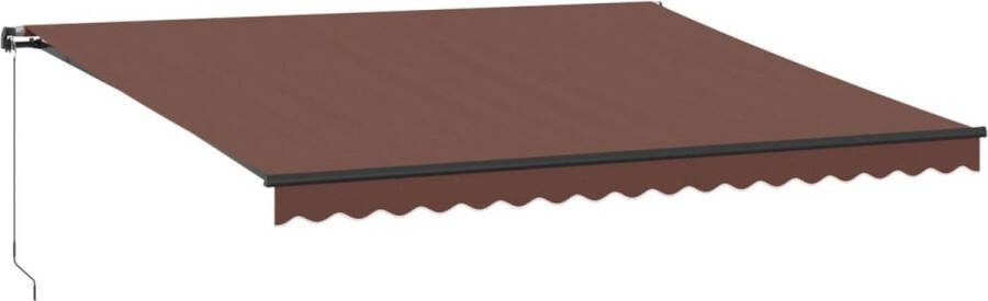 VidaXL Luifel handmatig uittrekbaar 450x300 cm bruin