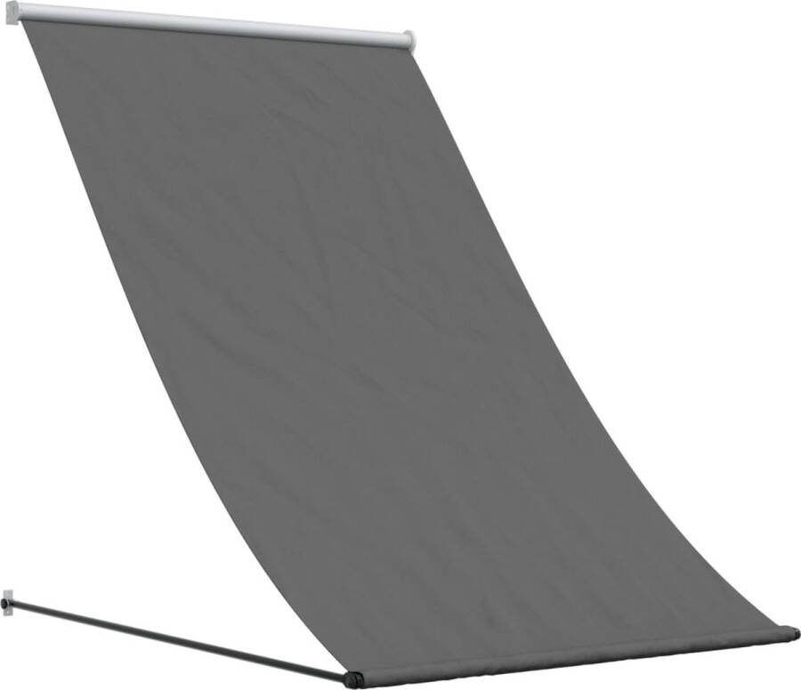 VidaXL Luifel uittrekbaar 150x150 cm stof en staal antracietkleurig