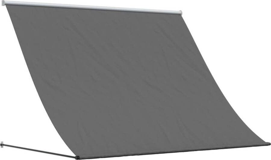 VidaXL Luifel uittrekbaar 200x150 cm stof en staal antracietkleurig