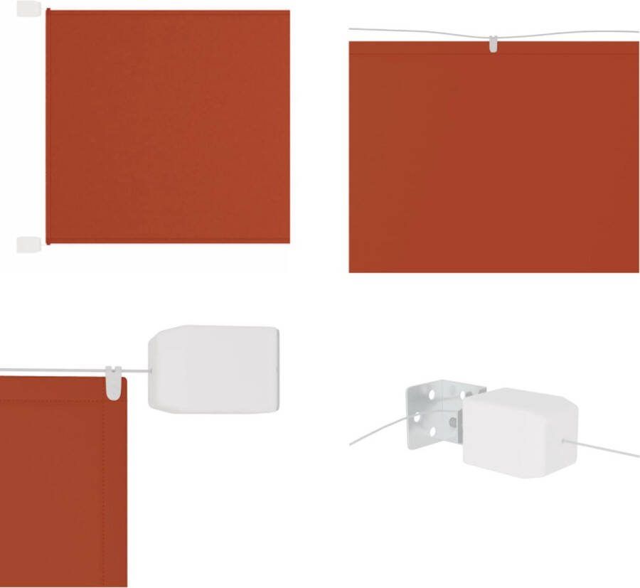 VidaXL Luifel verticaal 100x1200 cm oxford stof terracottakleurig Verticale Luifel Verticale Luifels Luifel Verticaal Scherm