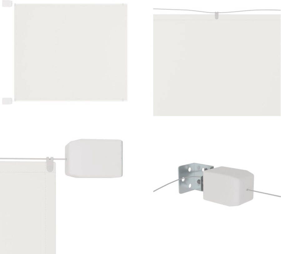 VidaXL Luifel verticaal 100x360 cm oxford stof wit Verticale Luifel Verticale Luifels Luifel Verticaal Scherm