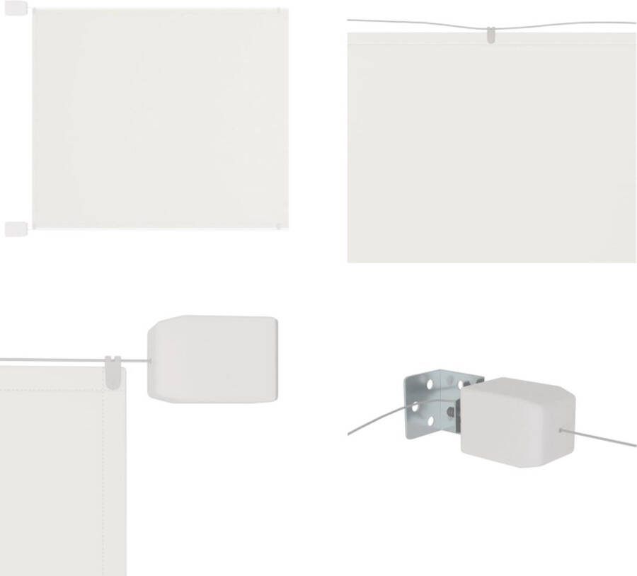 VidaXL Luifel verticaal 140x360 cm oxford stof wit Verticale Luifel Verticale Luifels Luifel Verticaal Scherm