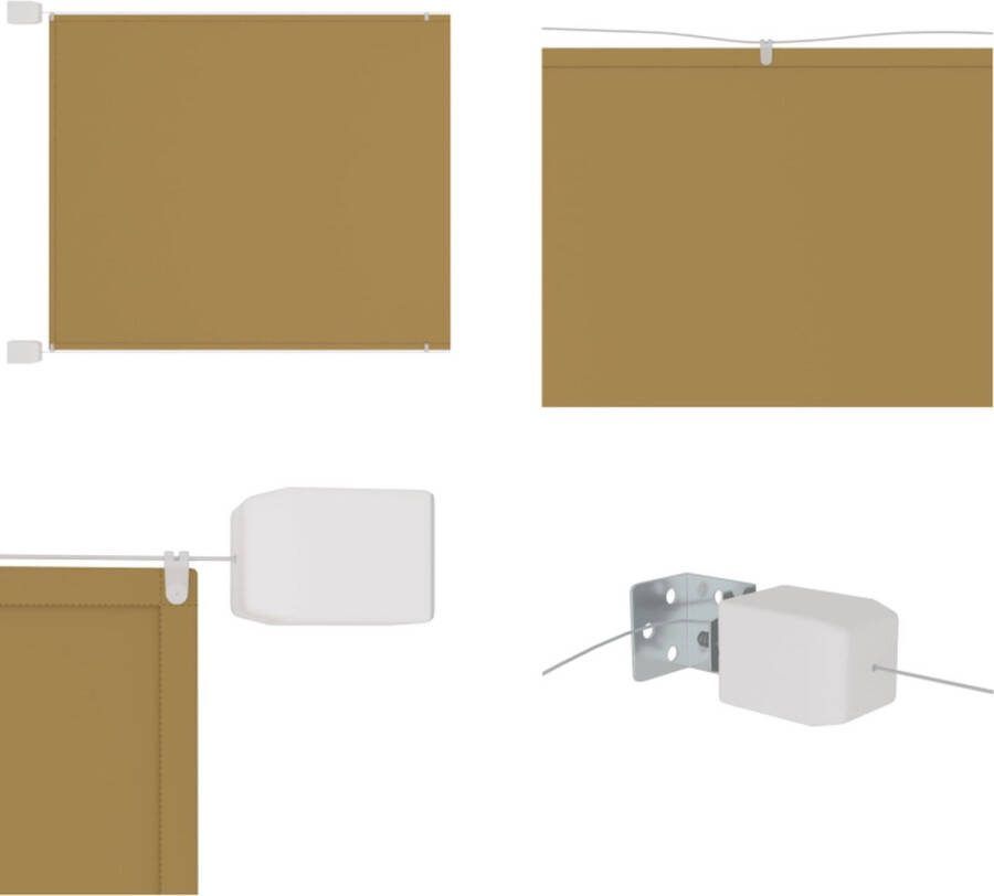VidaXL Luifel verticaal 200x270 cm oxford stof beige Verticale Luifel Verticale Luifels Luifel Verticaal Scherm