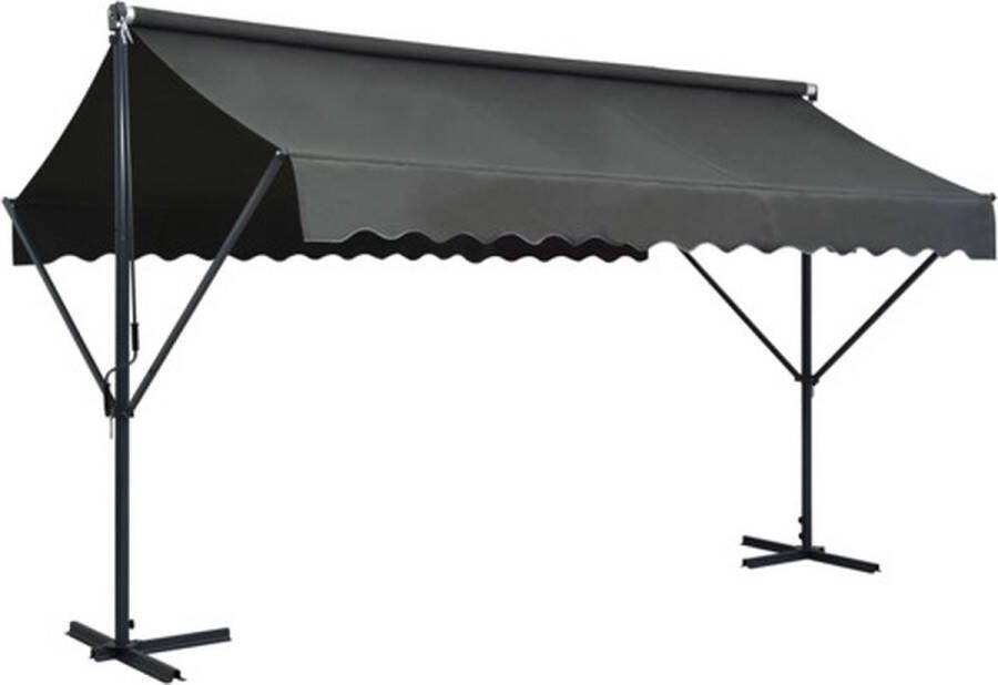 VidaXL Luifel vrijstaand 400x300 cm antraciet