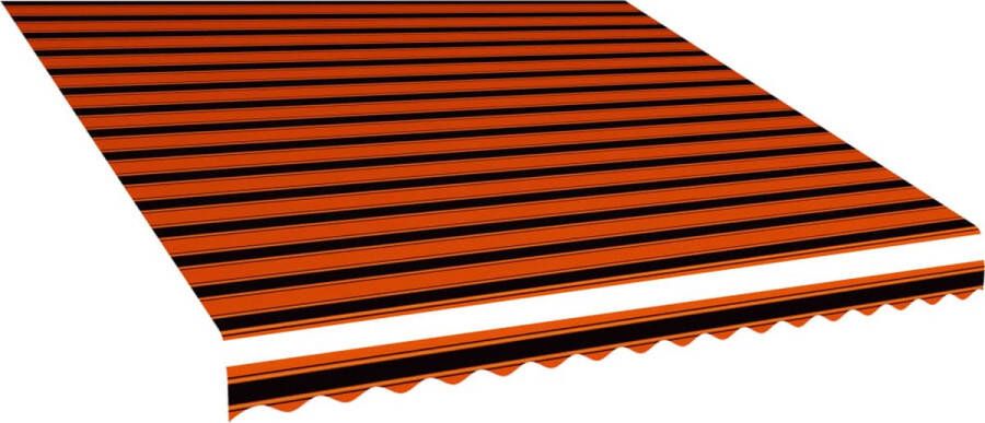 VidaXL -Luifeldoek-450x300-cm-canvas-oranje-en-bruin
