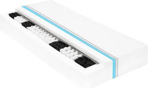 VidaXL Matras 7 Zone 20 Cm Pocketvering H2 80x200 Cm