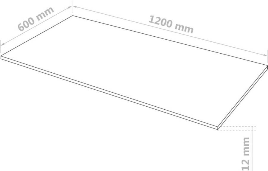 VidaXL MDF platen rechthoekig 120x60 cm 12 mm 4 st