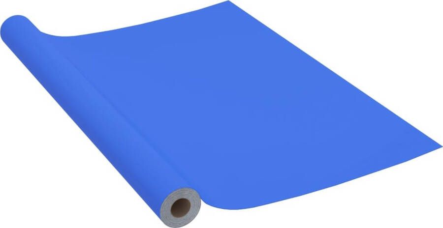 VidaXL -Meubelfolie-zelfklevend-500x90-cm-PVC-hoogglans-blauw