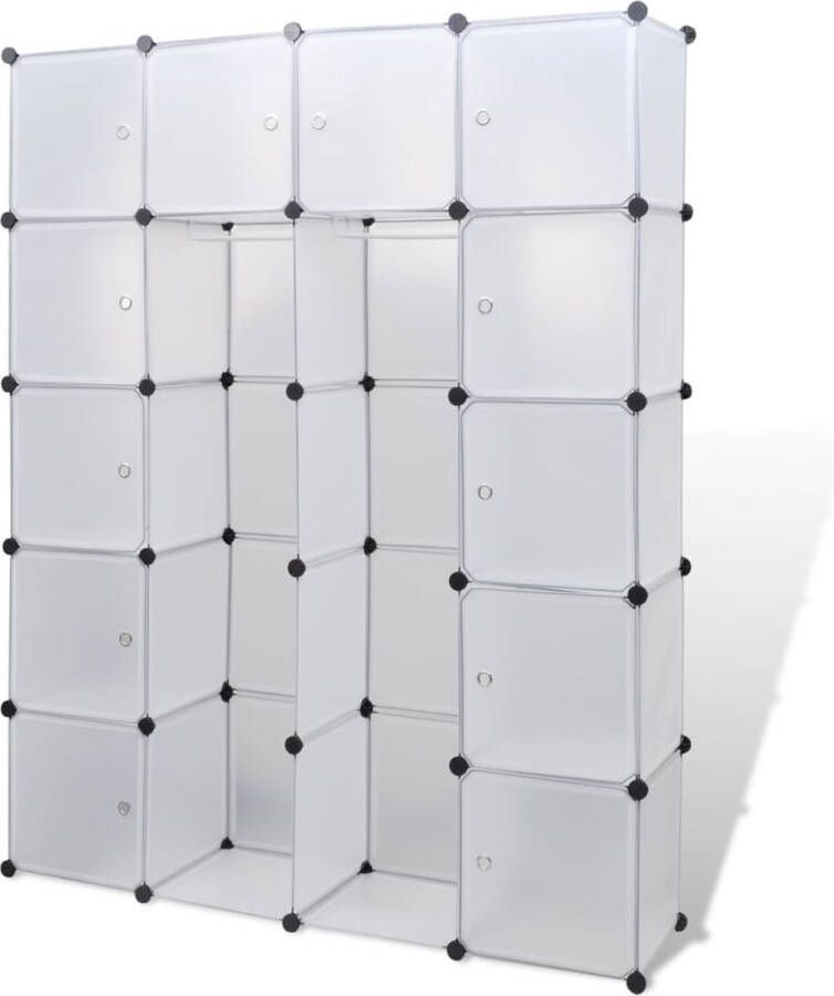 VidaXL -Modulaire-kast-met-14-compartimenten-wit-37-x-146-x-180 5-cm