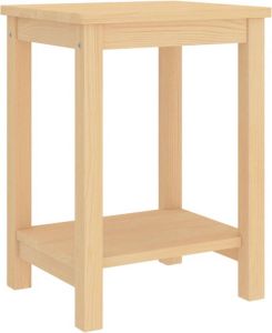 VidaXL Nachtkastje 35x30x47 Cm Massief Grenenhout Lichthoutkleurig