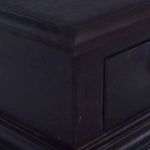 VidaXL Nachtkastje 35x30x60 Cm Massief Mahoniehout Lichtkoffiekleurig