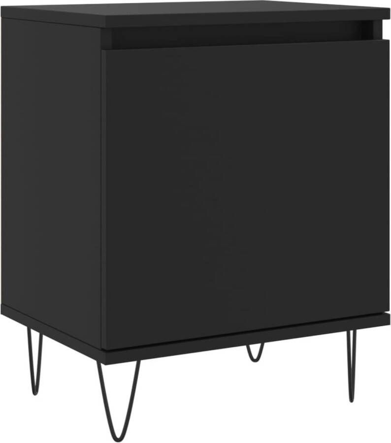VidaXL -Nachtkastje-40x30x50-cm-bewerkt-hout-zwart