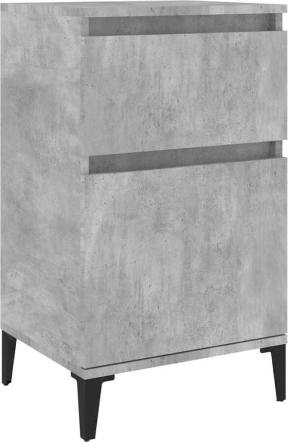 VidaXL -Nachtkastje-40x35x70-cm-bewerkt-hout-betongrijs