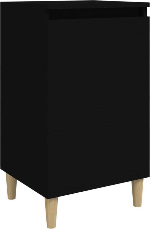 VidaXL -Nachtkastje-40x35x70-cm-bewerkt-hout-zwart