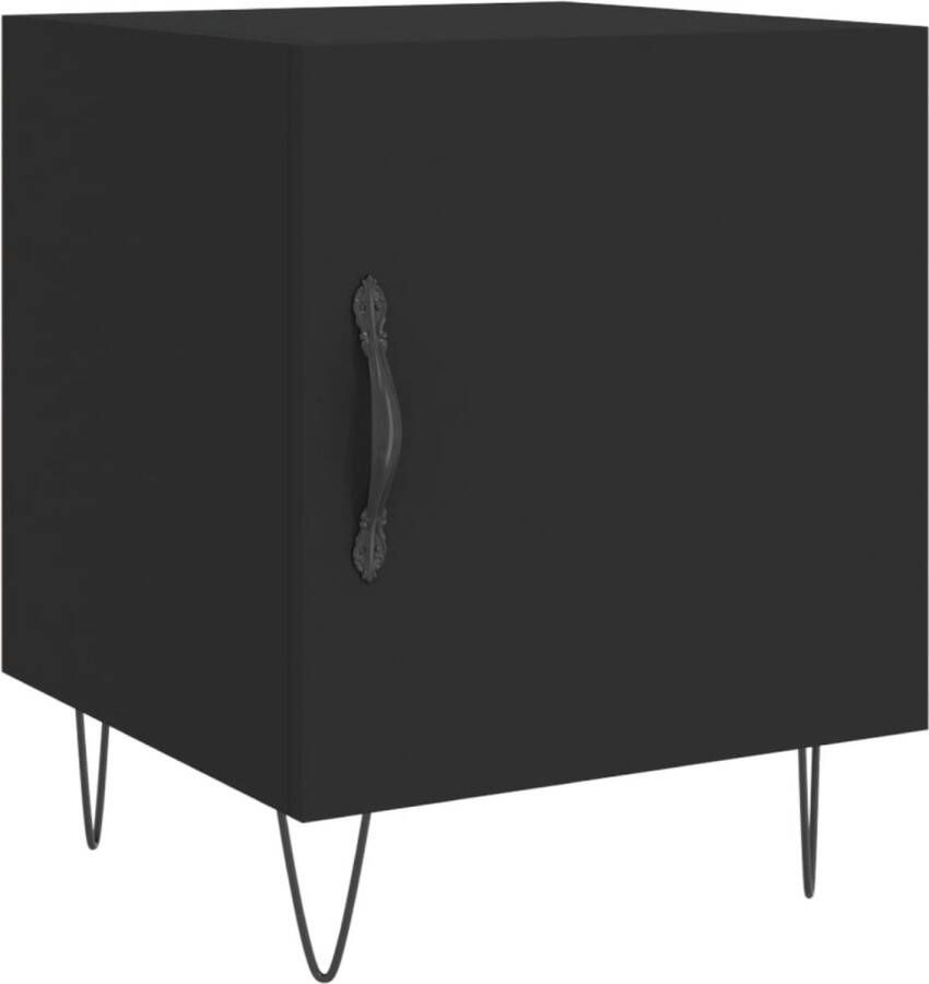 VidaXL -Nachtkastje-40x40x50-cm-bewerkt-hout-zwart