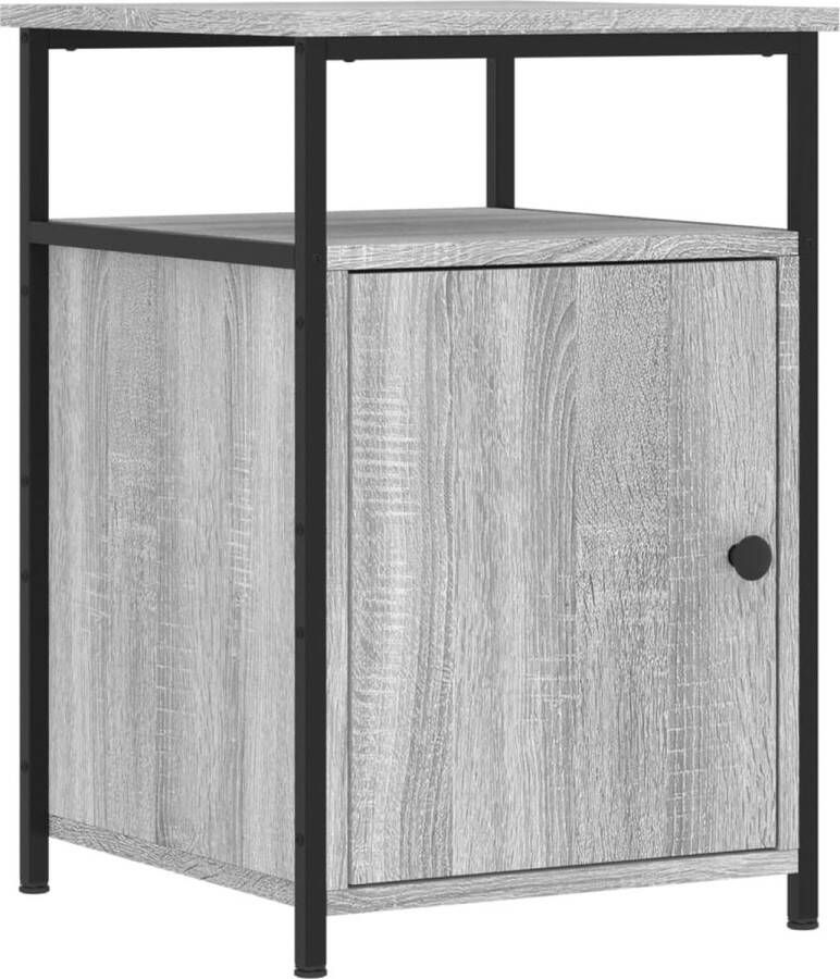 VidaXL -Nachtkastje-40x42x60-cm-bewerkt-hout-grijs-sonoma-eikenkleurig