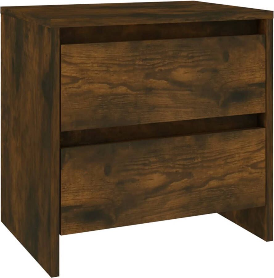 VidaXL -Nachtkastje-45x34 5x44 5-cm-spaanplaat-gerookt-eikenkleurig