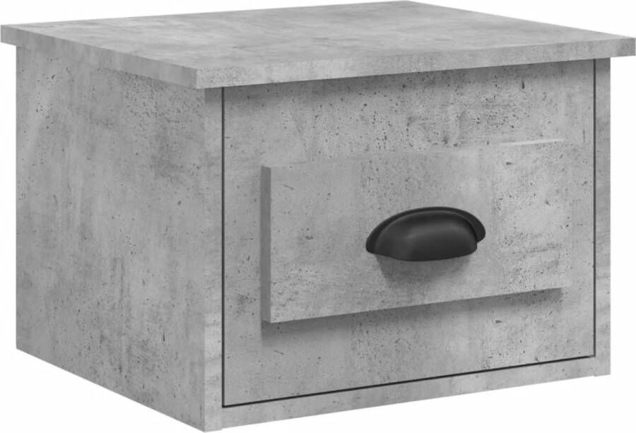 VidaXL -Nachtkastje-wandgemonteerd-41 5x36x28-cm-betongrijs