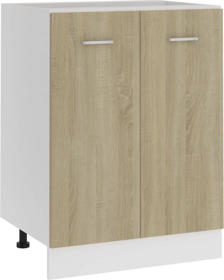 VidaXL -Onderkast-60x46x81 5-cm-bewerkt-hout-sonoma-eikenkleurig