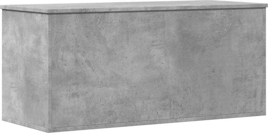 VidaXL Opbergbox 100x42x46 cm bewerkt hout betongrijs