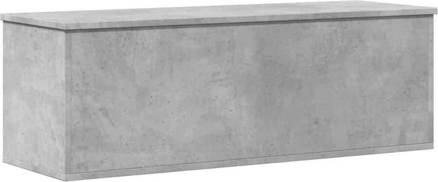 VidaXL Opbergbox 102x35x35 cm bewerkt hout betongrijs