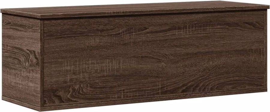 VidaXL Opbergbox 102x35x35 cm bewerkt hout bruin eikenkleur