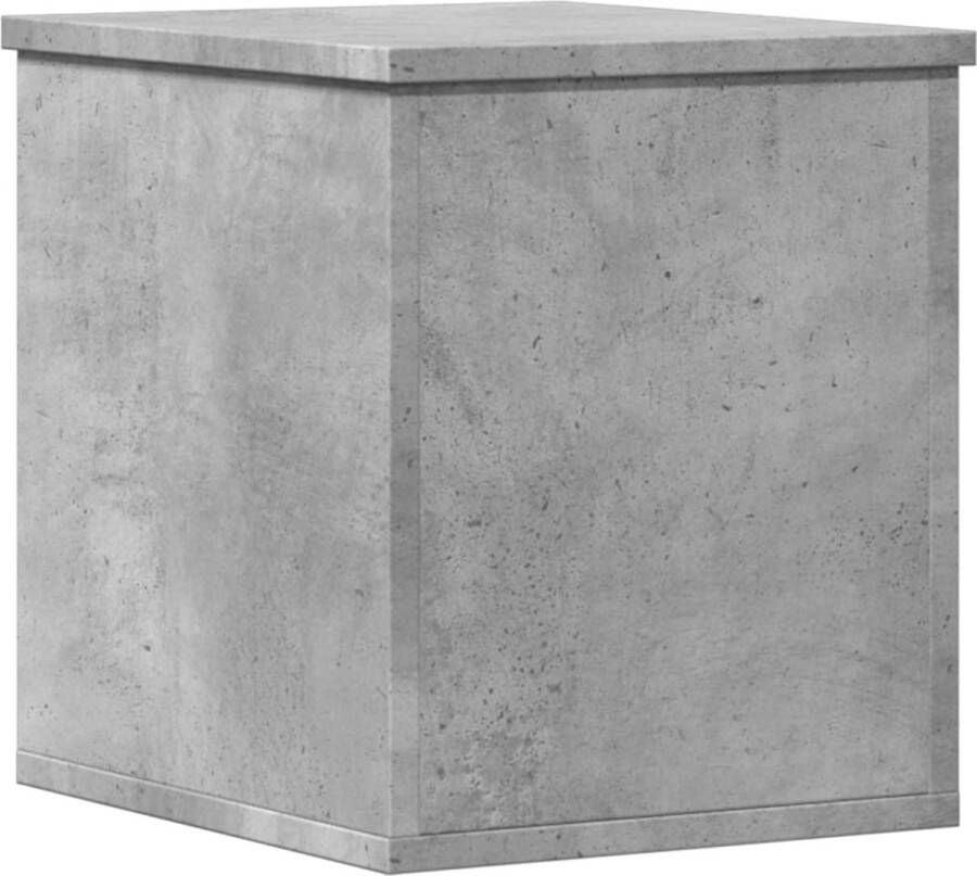 VidaXL Opbergbox 30x35x35 cm bewerkt hout betongrijs