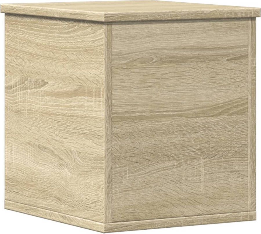 VidaXL Opbergbox 30x35x35 cm bewerkt hout sonoma eikenkleurig