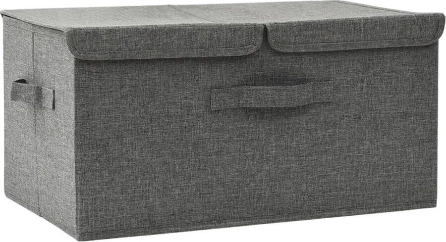 VidaXL -Opbergbox-50x30x25-cm-stof-antracietkleurig