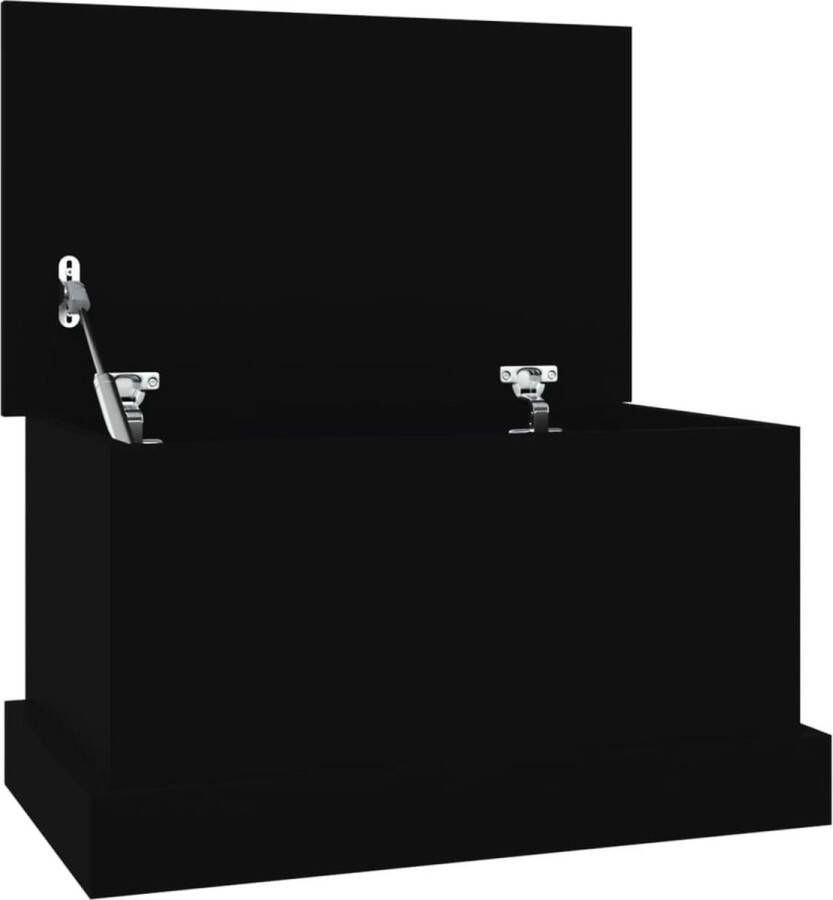 VidaXL -Opbergbox-50x30x28-cm-bewerkt-hout-zwart