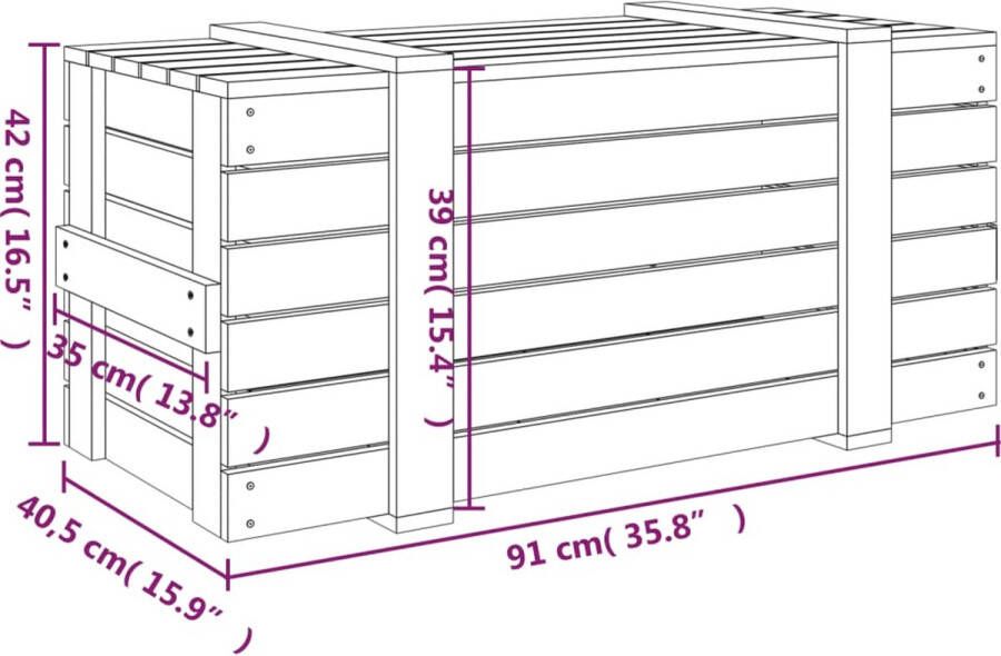 VidaXL -Opbergbox-58x40 5x42-cm-massief-grenenhout