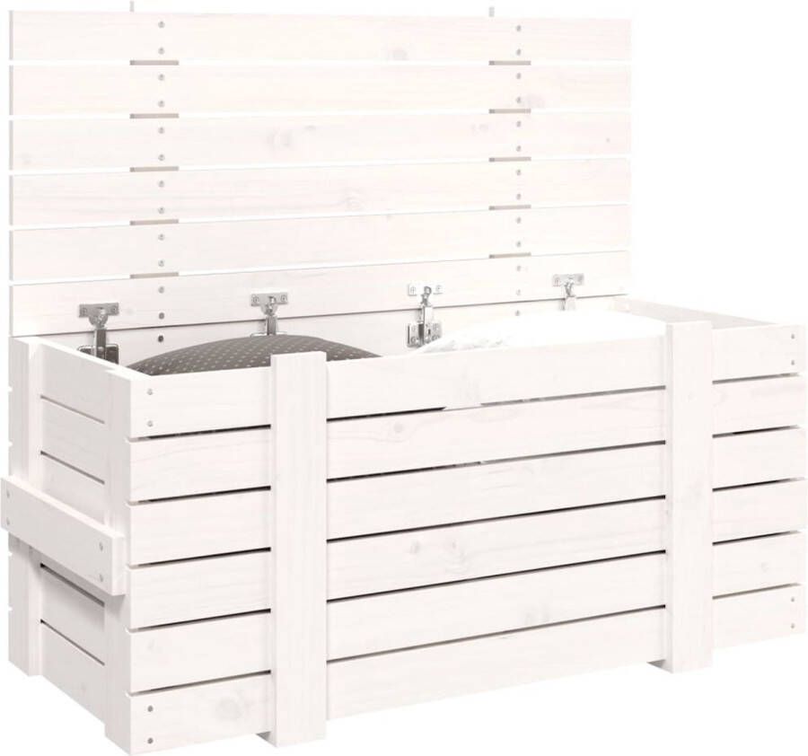 VidaXL -Opbergbox-58x40 5x42-cm-massief-grenenhout-grijs