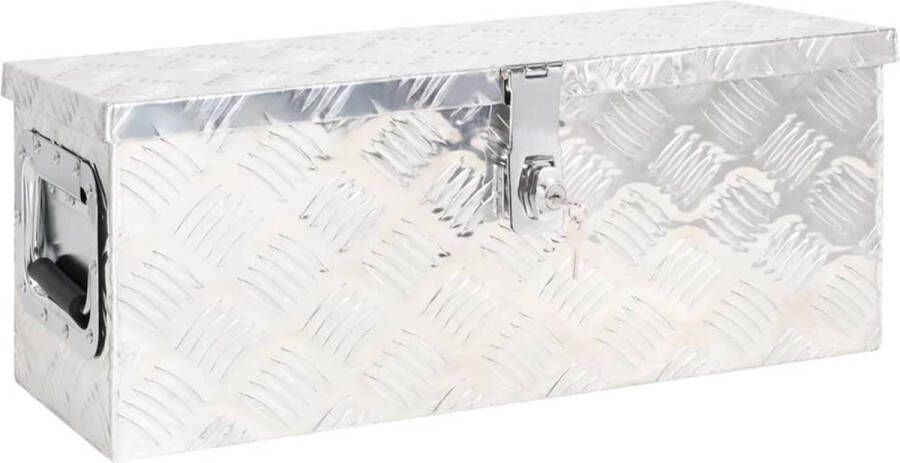 VidaXL -Opbergbox-60x23 5x23-cm-aluminium-zilverkleurig
