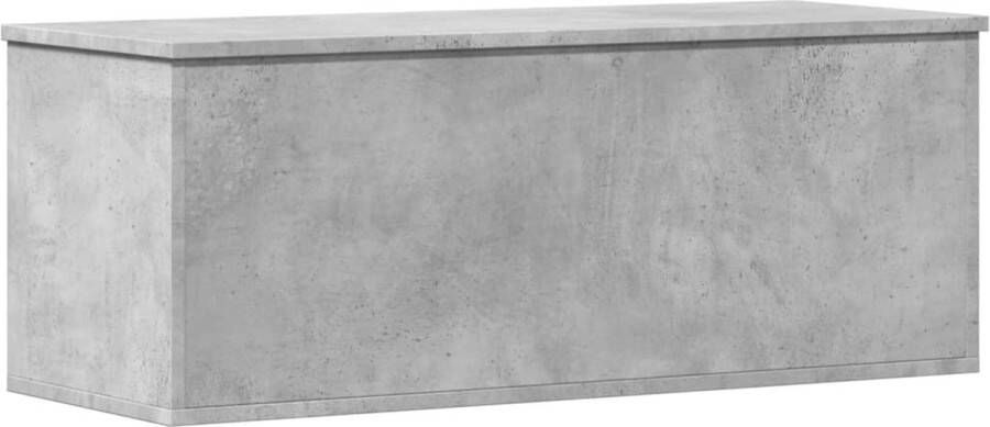 VidaXL Opbergbox 90x35x35 cm bewerkt hout betongrijs