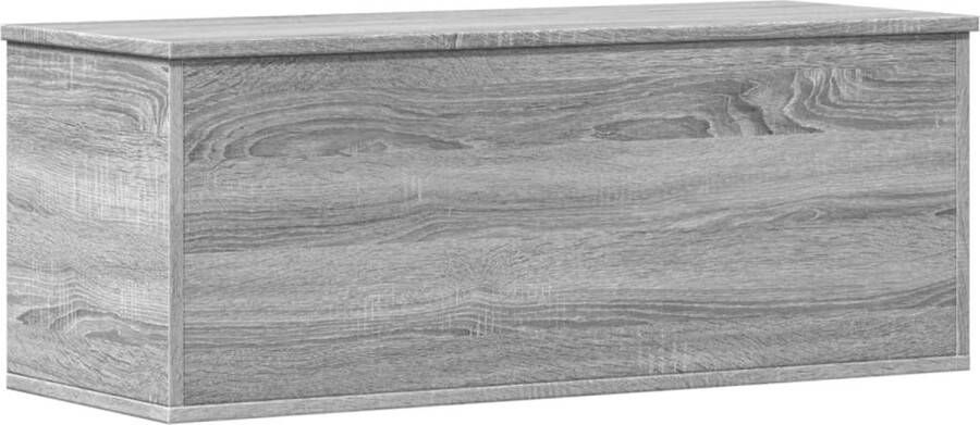VidaXL Opbergbox 90x35x35 cm bewerkt hout grijs sonoma eikenkleurig