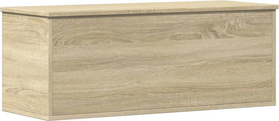 VidaXL Opbergbox 90x35x35 cm bewerkt hout sonoma eikenkleurig