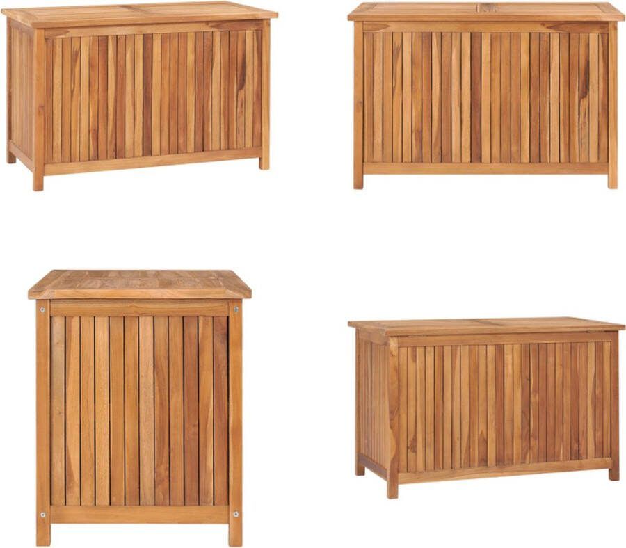 VidaXL Opbergbox 90x50x58 cm massief teakhout Opslagkist Opslagkisten Opbergkist Opbergkisten