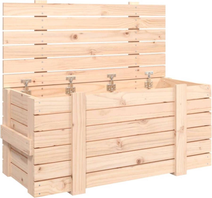 VidaXL -Opbergbox-91x40 5x42-cm-massief-grenenhout